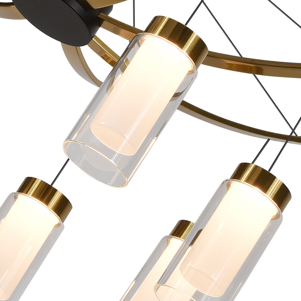 Artisan Collection/GENOA Series 24 inch Black Pendant/Chandelier Ceiling Light