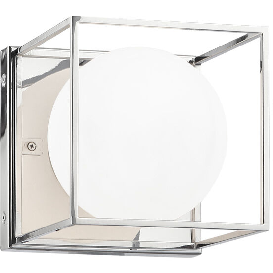 Squircle 1 Light 7 inch Chrome Flush Mount Ceiling Light