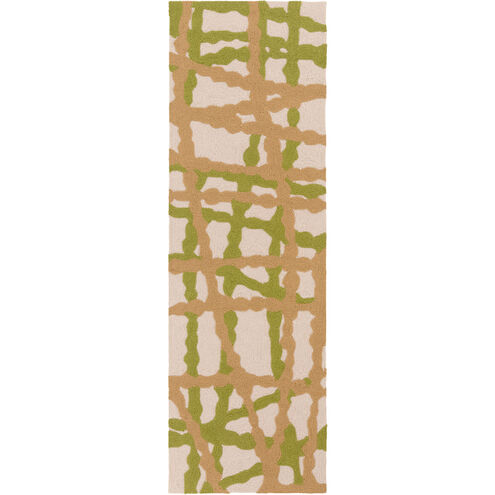Courtyard 72 X 48 inch Olive, Camel, Beige Rug