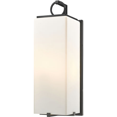 Sana 3 Light 24.75 inch Black Outdoor Wall Light