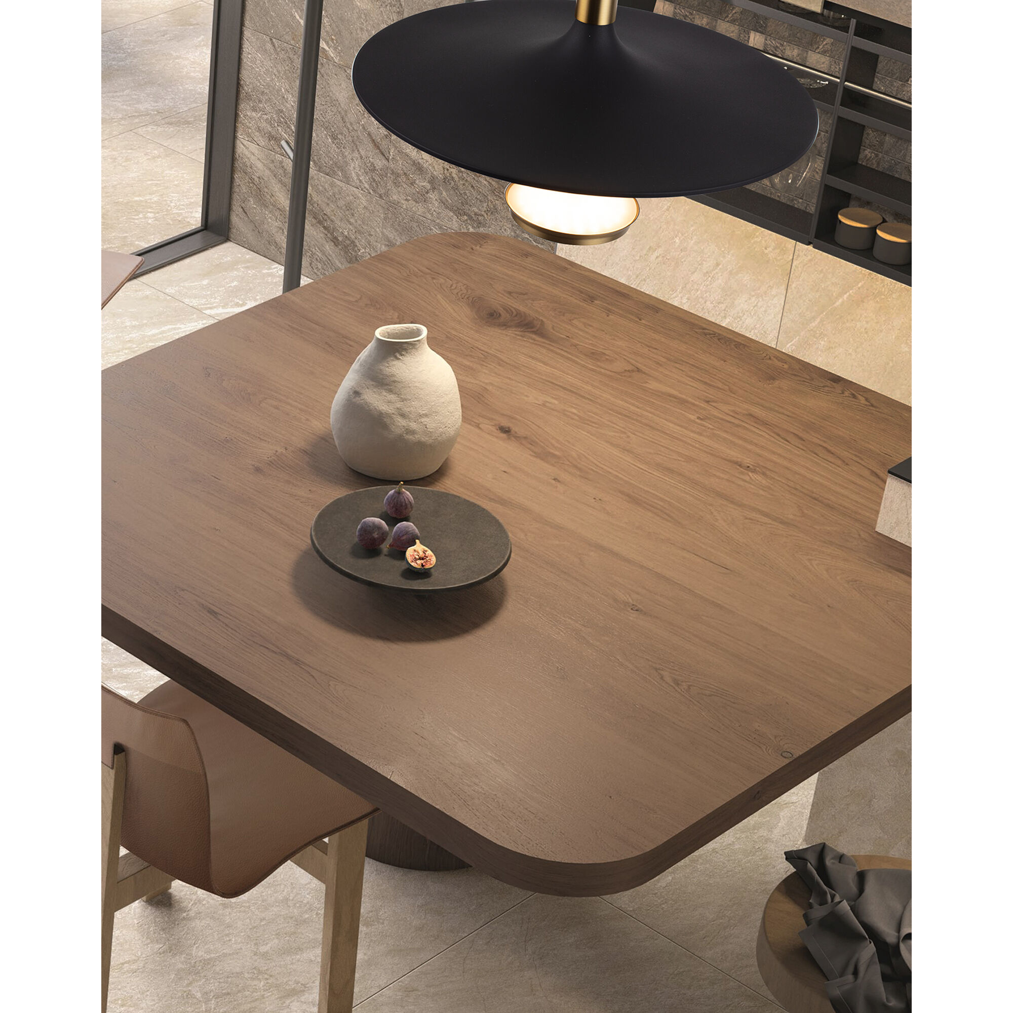 Ballet LED 16 inch Antique Brass and Onyx Black Pendant Ceiling Light