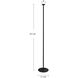 Valor 78.13 inch 15.00 watt Black Floor Lamp Portable Light