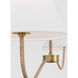 C&M by Chapman & Myers Laguna 2 Light 51.5 inch Burnished Brass Linear Chandelier Ceiling Light