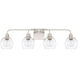 Tanner 4 Light 34 inch Brushed Nickel Vanity Light Wall Light