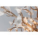 Lily 6 Light 26.25 inch Enchanted Silver Leaf Pendant Ceiling Light in 39.53