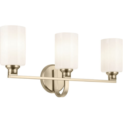 Gioe 3 Light 24.25 inch Champagne Bronze Vanity Light Wall Light