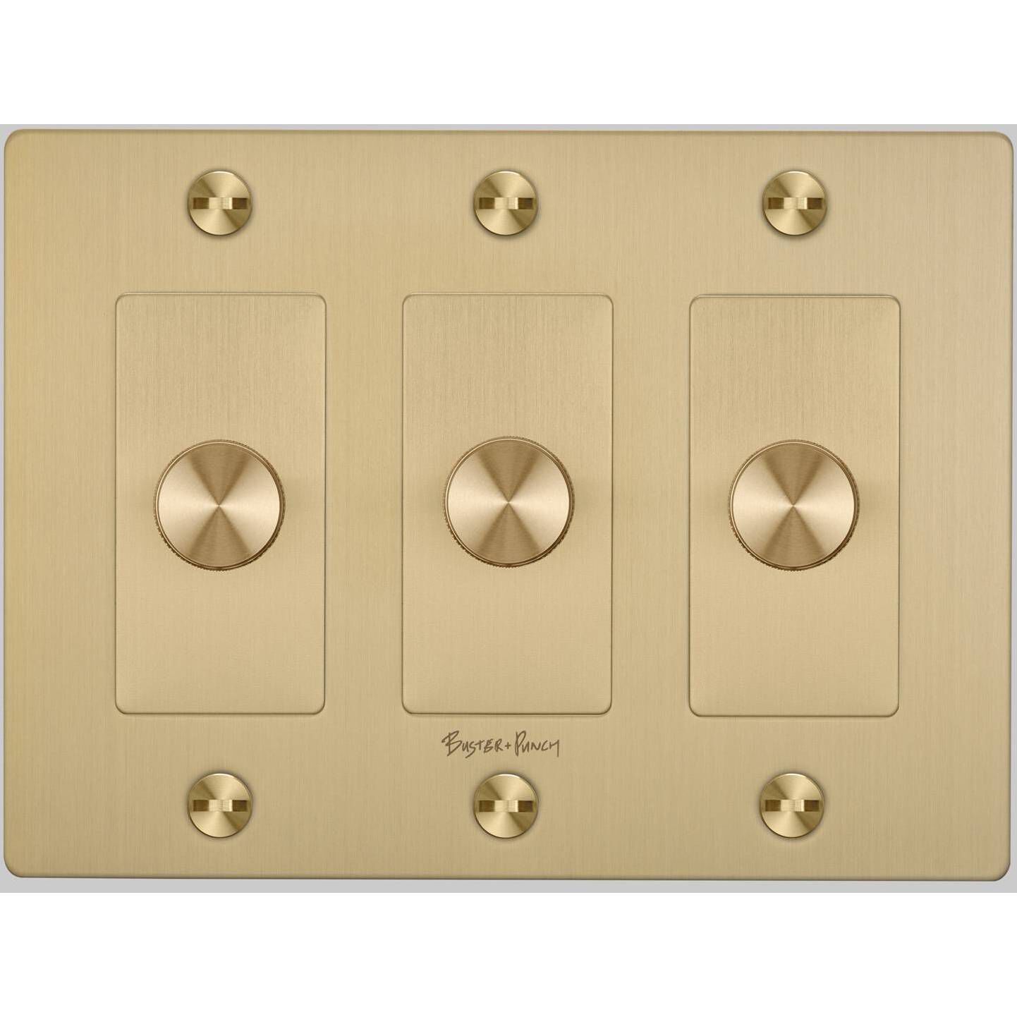3G 100-120 Brass Dimmer Switch, LED