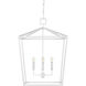 Denison 5 Light 32 inch Gesso White Chandelier Ceiling Light