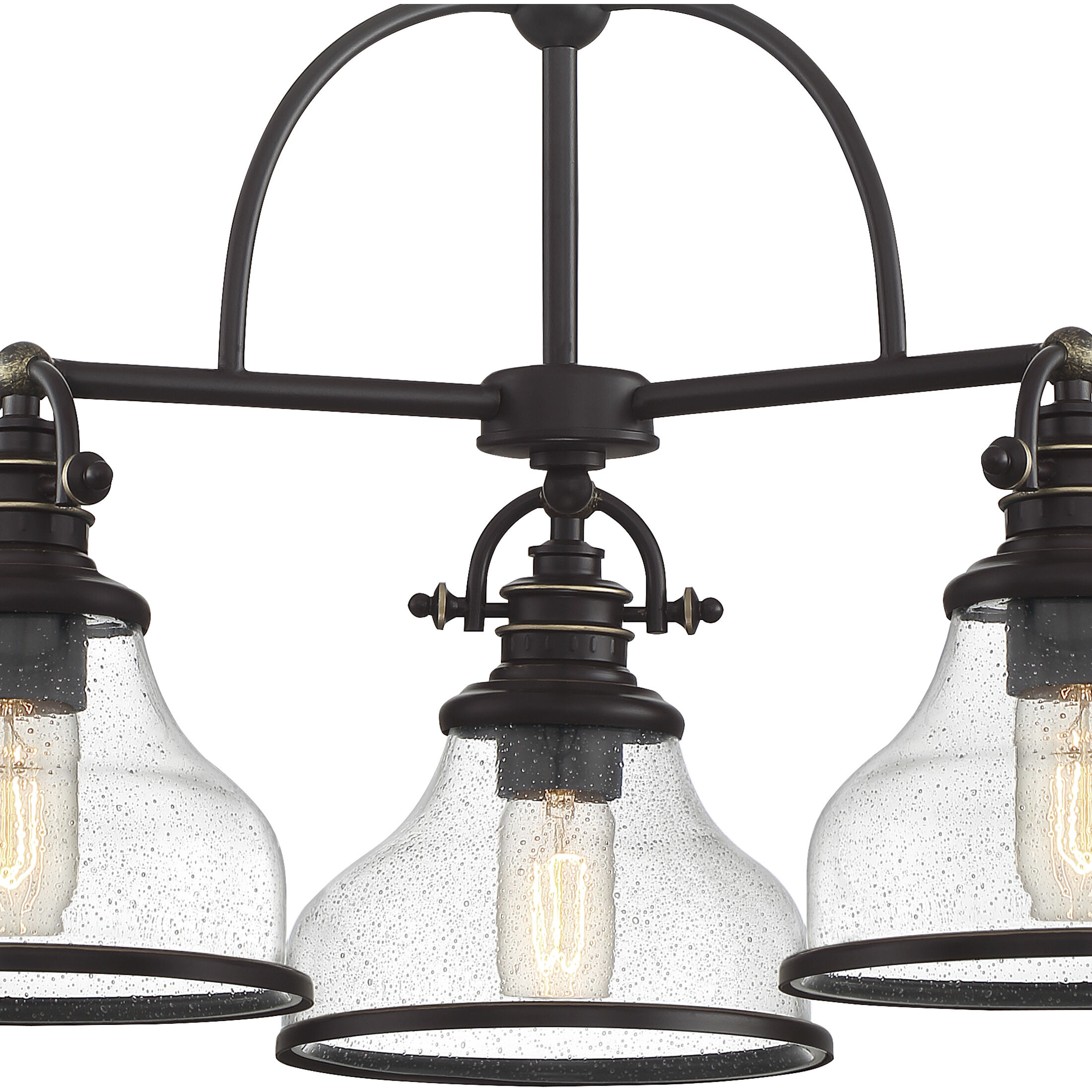 Grant 3 Light 24 inch Palladian Bronze Dinette Chandelier Ceiling Light