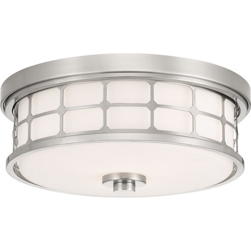 Guardian 2 Light 13.5 inch Brushed Nickel Flush Mount Ceiling Light