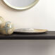 Palette Grey Enameled Metal Oval Tray