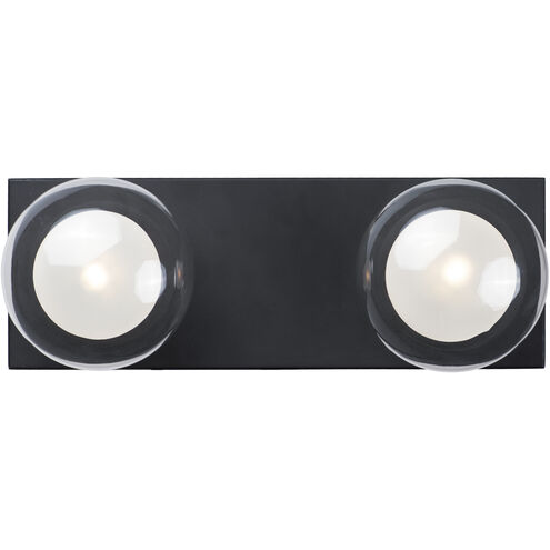 Pod LED 13.5 inch Black Bath Vanity Light Wall Light