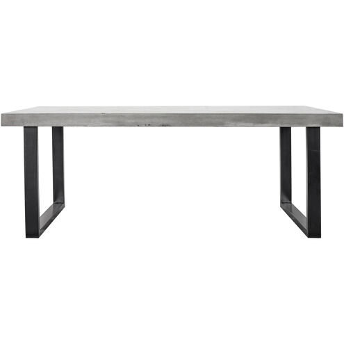 Jedrik 79 X 39.5 inch Grey Outdoor Dining Table, Large