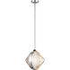 Waterford Copper Coast LED 15 inch Polished Nickel Olive Cut Pendant Ceiling Light