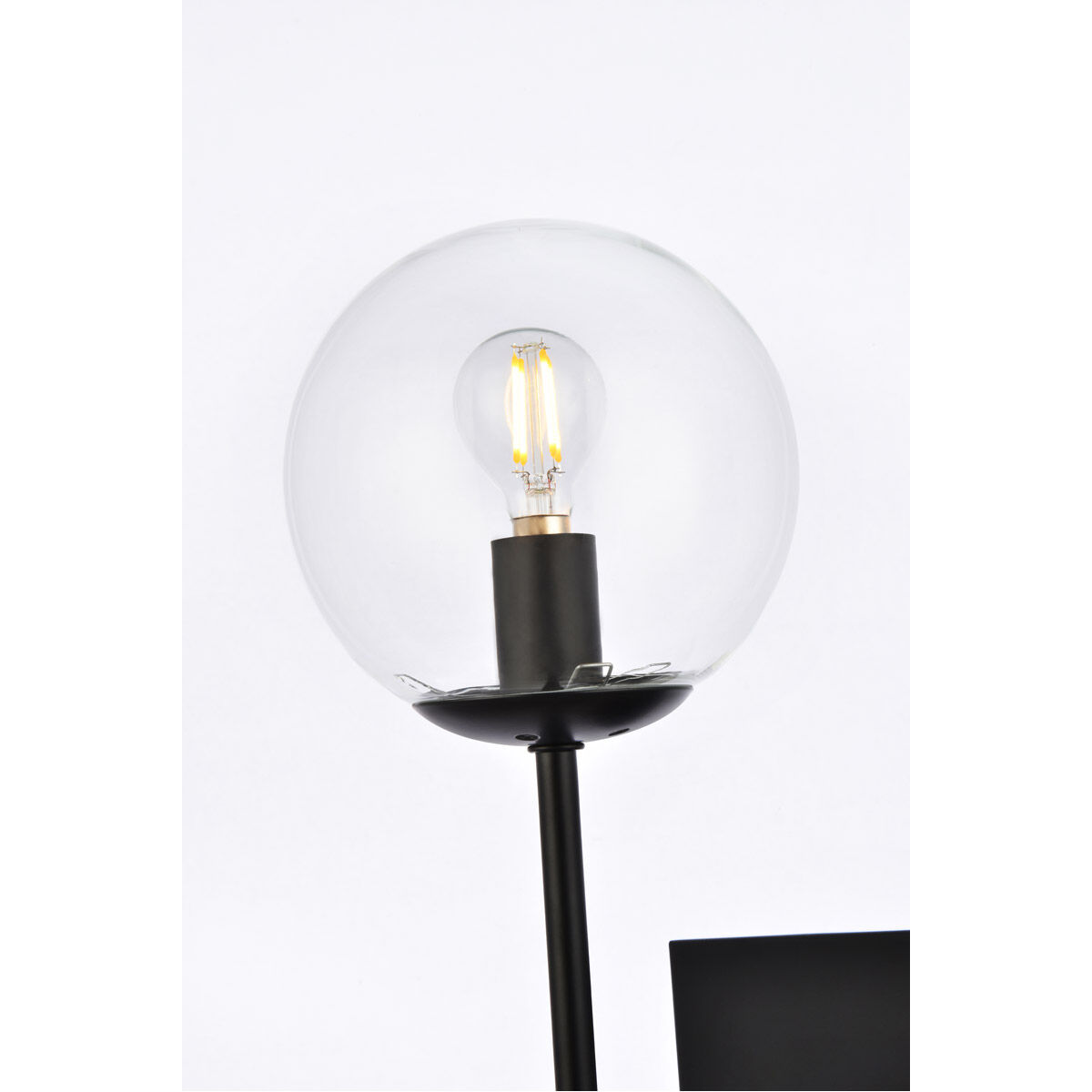 Neri 1 Light 7 inch Black Bath Sconce Wall Light