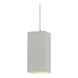 Radiance Collection LED 5.5 inch Polished Chrome and Matte White and White Pendant Ceiling Light