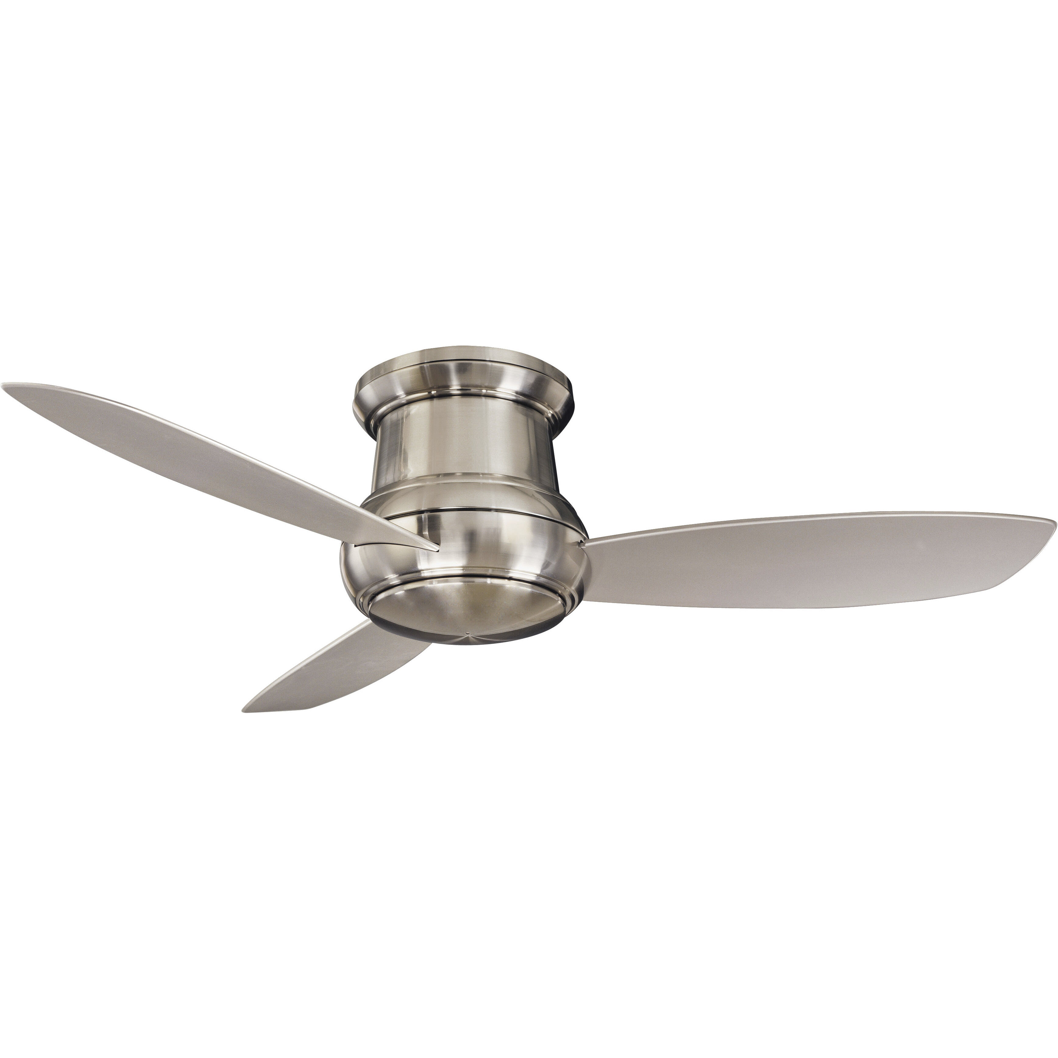 Concept II Wet 52 inch Brushed Nickel Wet with Silver Blades Outdoor Ceiling Fan
