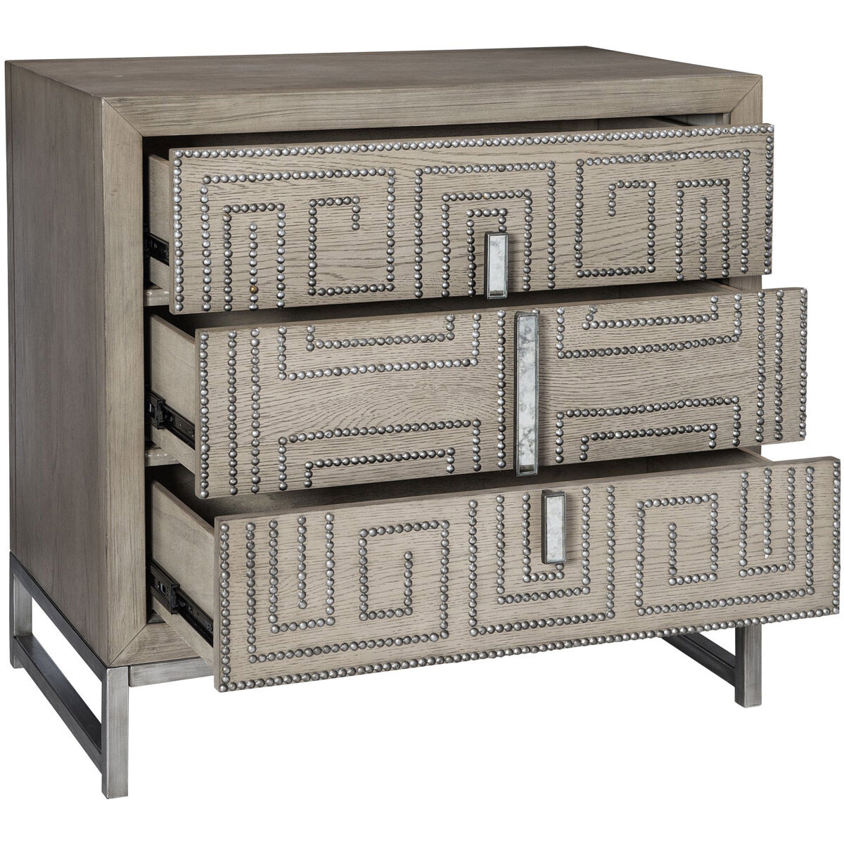 Devya Gray Oak Accent Chest 