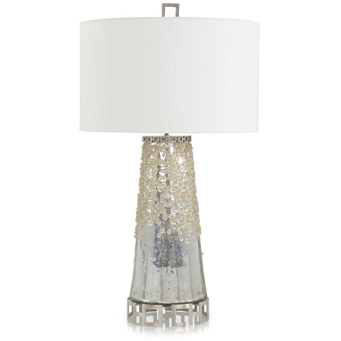 Leah Brushed Stainless Table Lamp Portable Light