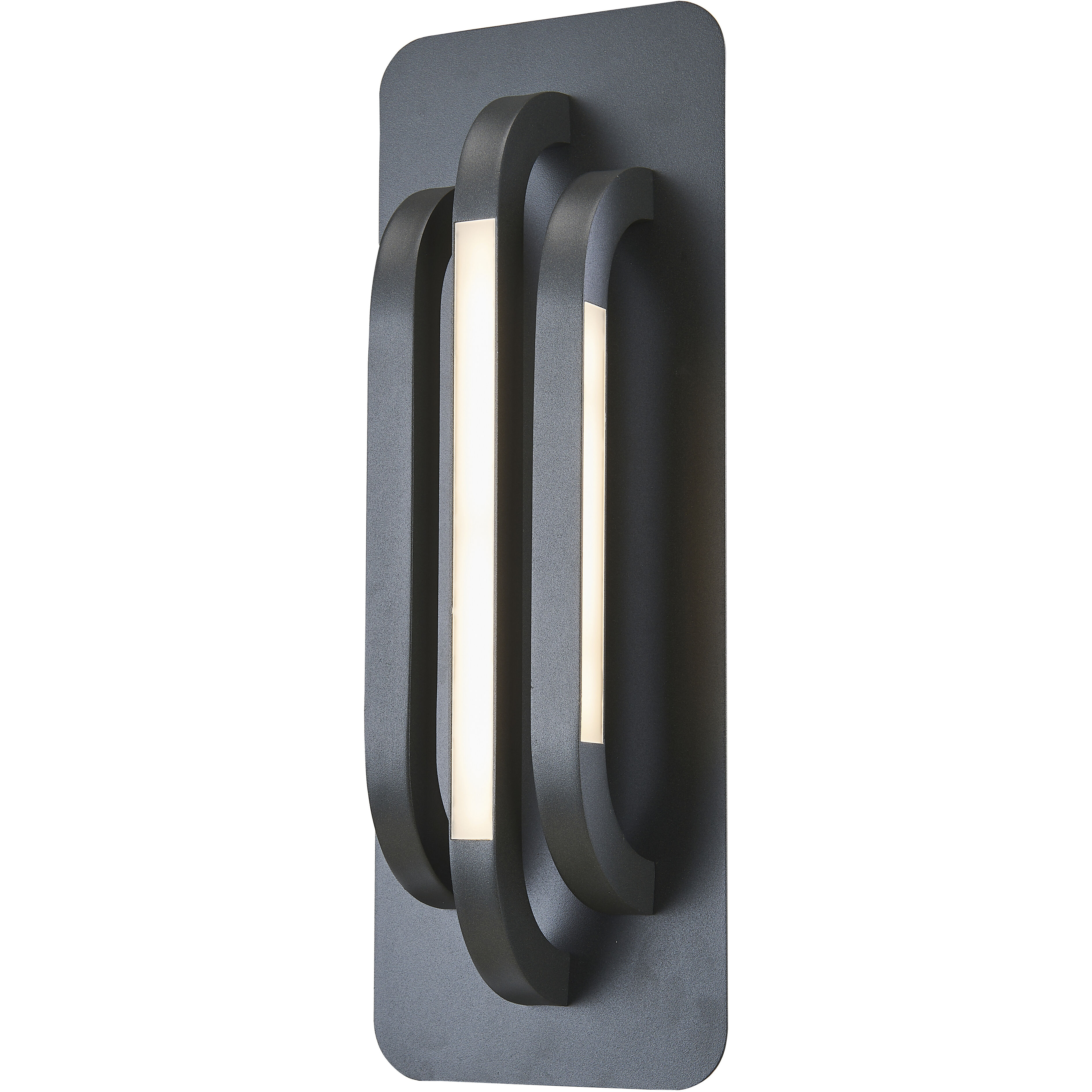 Paton LED 16 inch Matte Black Outdoor Wall Light