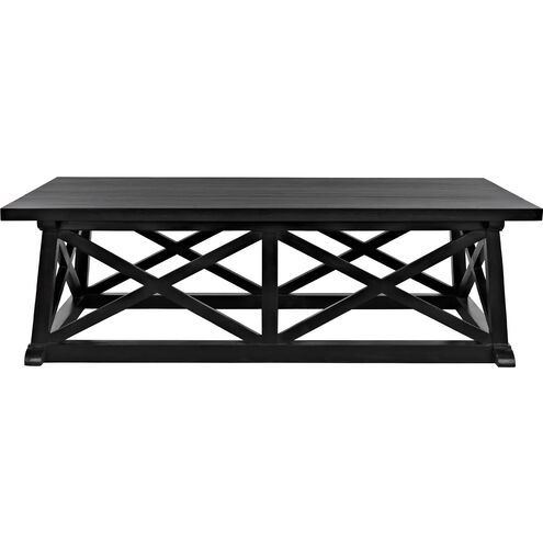 Sutton 60 X 34 inch Hand Rubbed Black Coffee Table