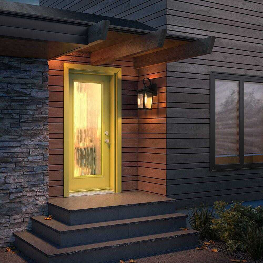 Riggs 1 Light 12.5 inch Black Outdoor Wall Sconce