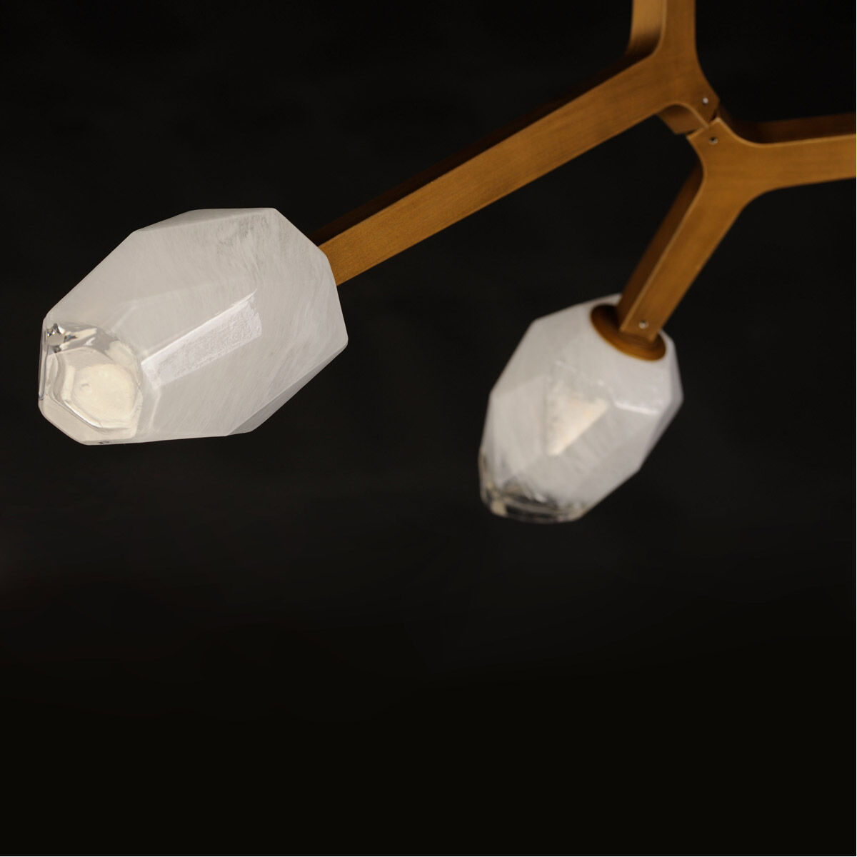 Blossom LED 20 inch Natural Aged Brass Flush Mount Ceiling Light