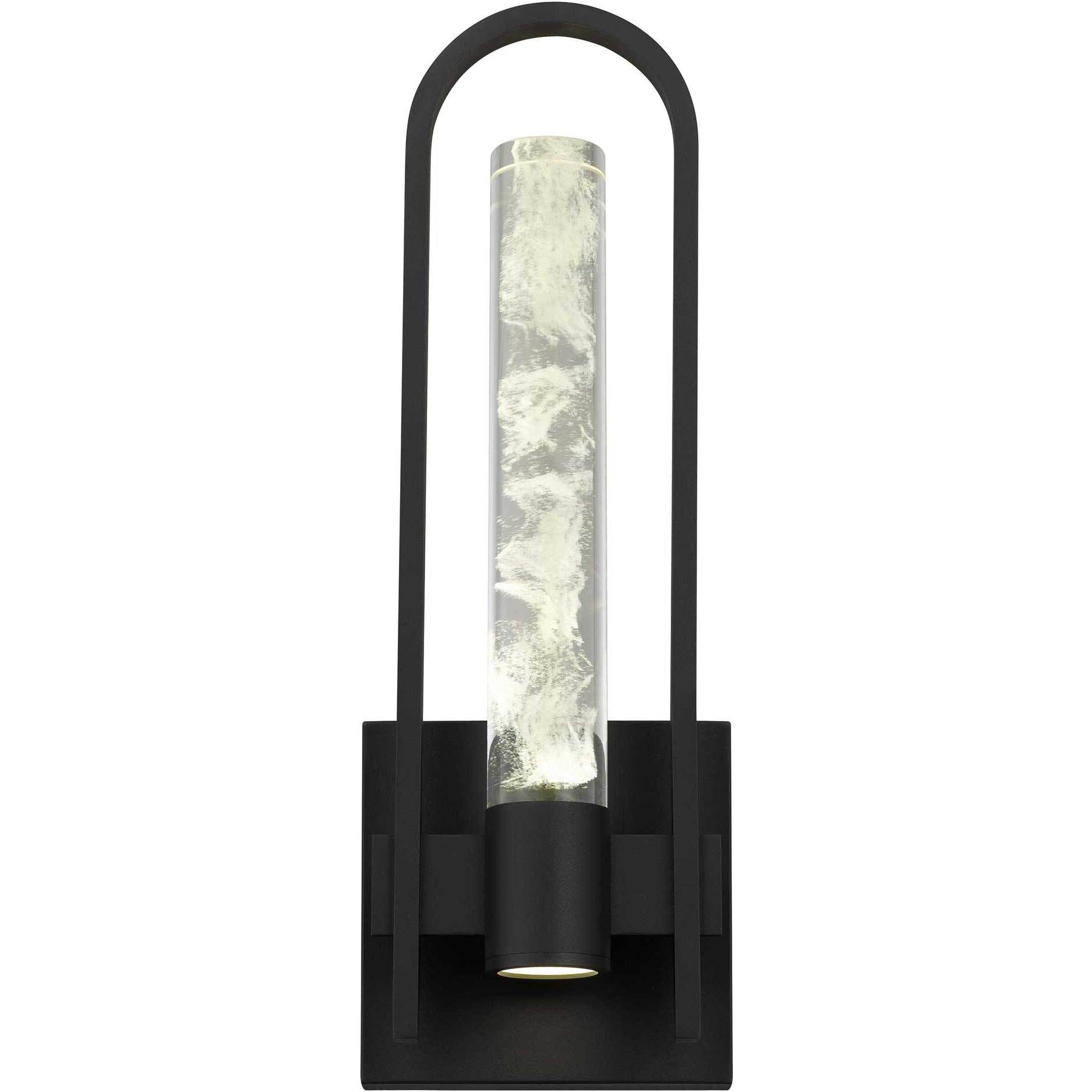 Arch LED 17.75 inch Sand Black Outdoor Wall Sconce