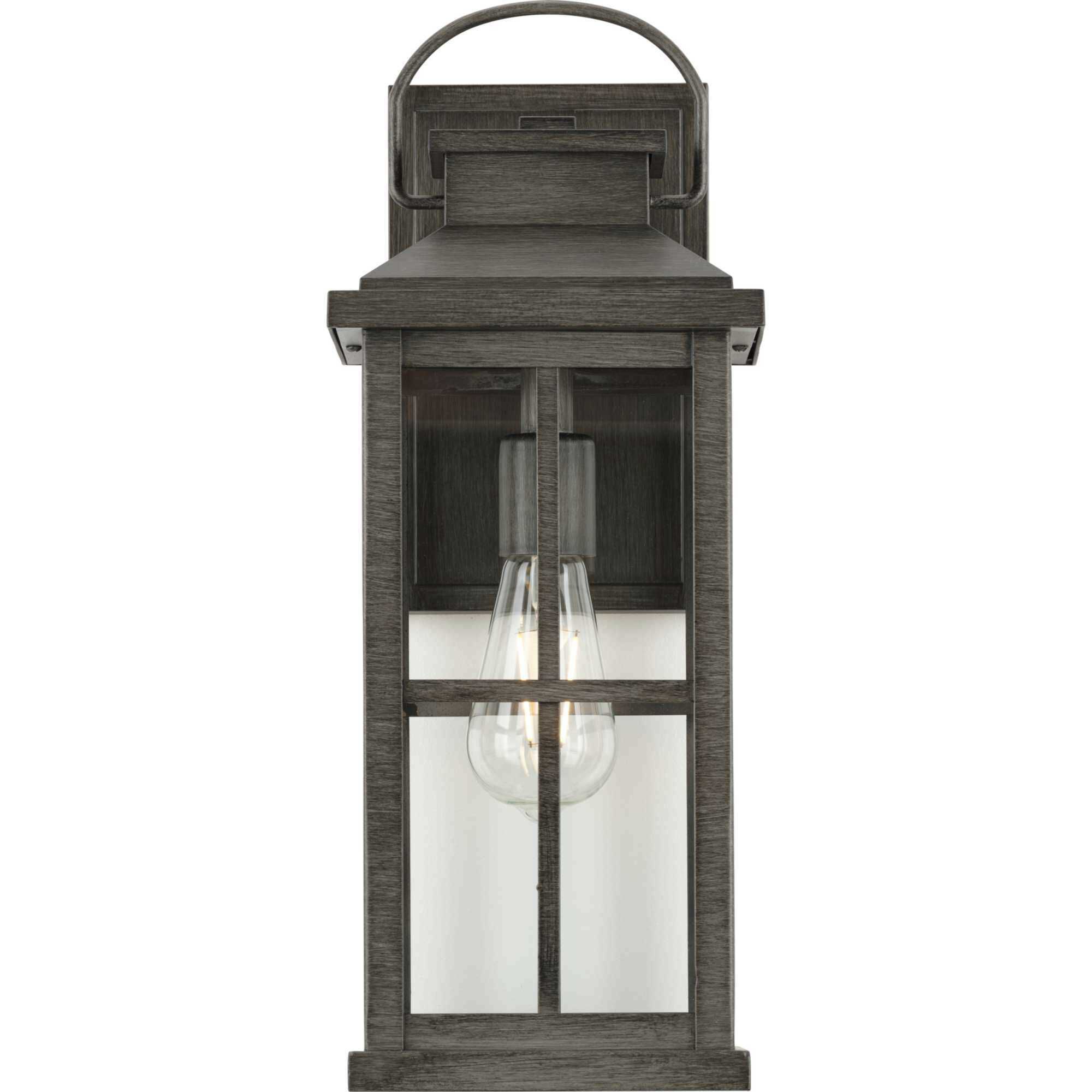Williamston 1 Light 18 inch Antique Pewter Outdoor Wall Lantern, Large