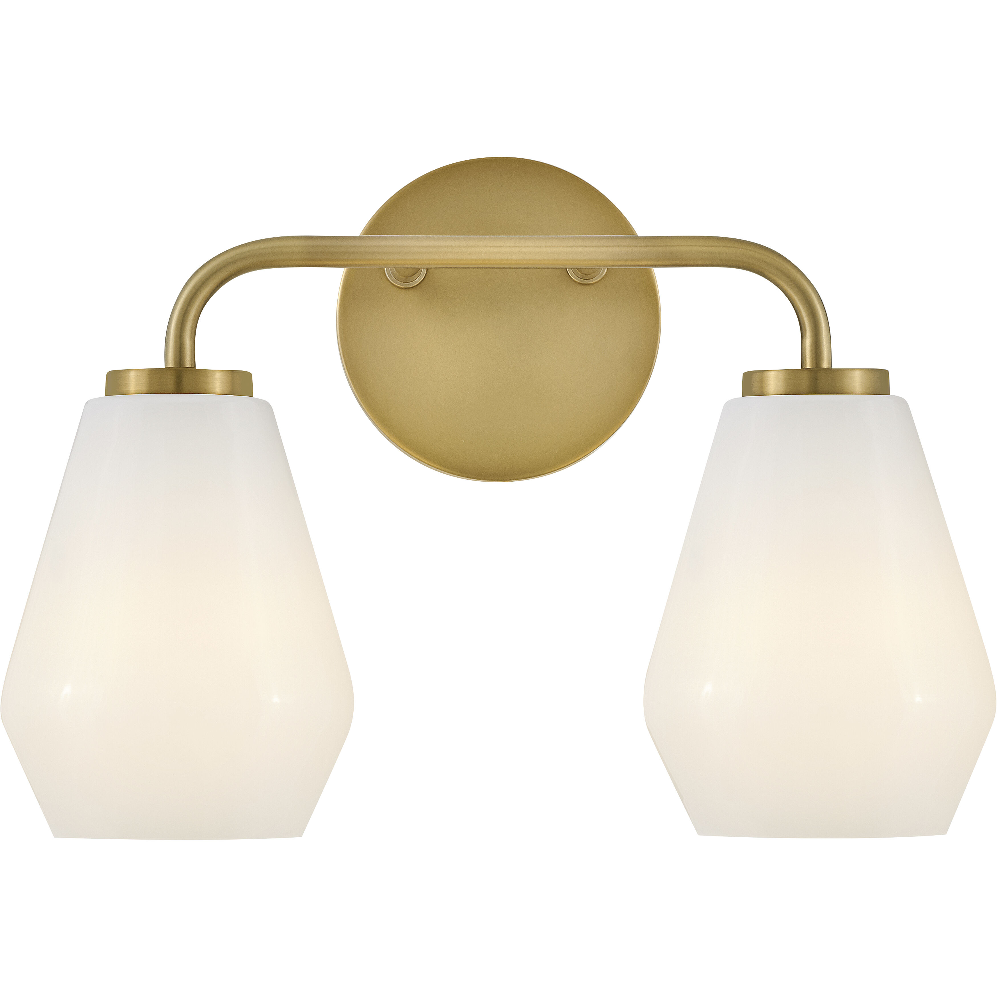 Gio LED 14.75 inch Lacquered Brass Bath Light Wall Light