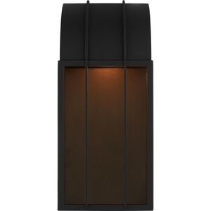 Veronica LED 18.13 inch Textured Black Outdoor Wall Lantern