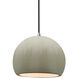 Radiance 1 Light 7 inch Celadon Green Crackle and Brushed Nickel Pendant Ceiling Light