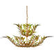 Babylon 11 Light 47 inch Contemporary Gold Leaf and Contemporary Gold Two-Tier Chandelier Ceiling Light