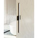 Stix LED 0.75 inch Satin Black Vanity Light Wall Light