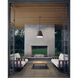 Sean Lavin Bowman LED 12.6 inch Charcoal Outdoor Pendant in LED 90 CRI 3000K, Integrated LED