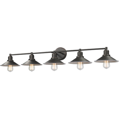Casa 5 Light 46 inch Olde Bronze Vanity Wall Light in Olde Bronze Steel