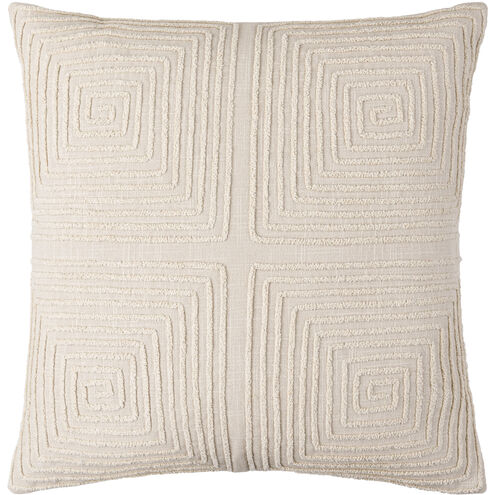 Embrey 22 X 22 inch Beige Accent Pillow