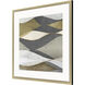 Natural Waves Gray and Metallic and Multi and Neutral Framed Art