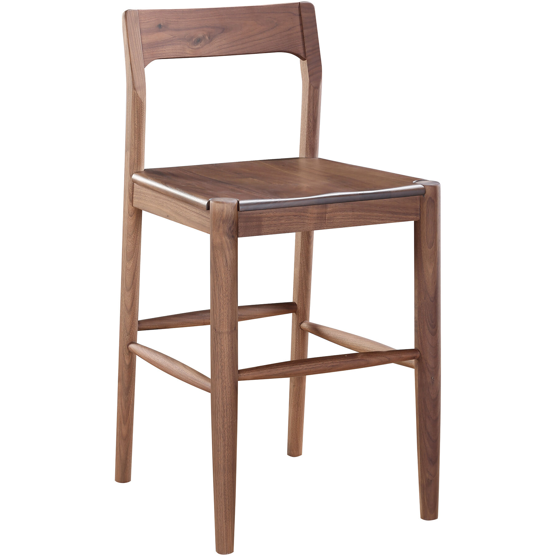 Owing 38 inch Walnut Counter Stool