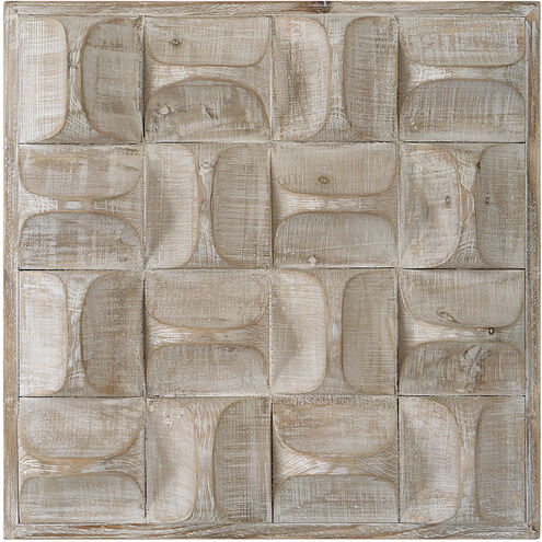 Pickford Distressed Natural Wash with Ivory Highlights Wood Wall Decor