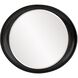 Ellipse 39 X 35 inch Glossy Black Wall Mirror