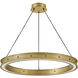 Althea LED 26 inch Lacquered Brass Chandelier Ceiling Light