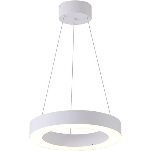 Canada LED 16 inch Matte White Chandelier Ceiling Light