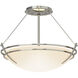 Presidio Tryne 2 Light 16.4 inch Sterling Semi-Flush Ceiling Light in Opal