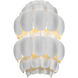 Swoon Sconce Wall Light in Matte White, Smithsonian Collaboration