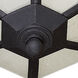 Signature 2 Light 14.5 inch Black Outdoor Flush Mount
