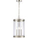 Mendoza 3 Light 10.25 inch Polished Nickel Pendant Ceiling Light