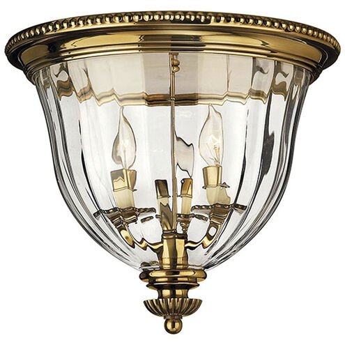 Cambridge LED 14.5 inch Burnished Brass Indoor Flush Mount Ceiling Light