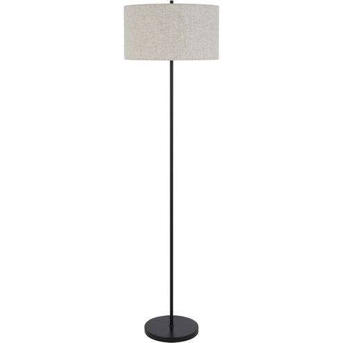 Cromwell 58.75 inch 150.00 watt Black Floor Lamp Portable Light in Burlap