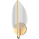 Flora LED 17.32 inch Natural Brass Bath Vanity Wall Light